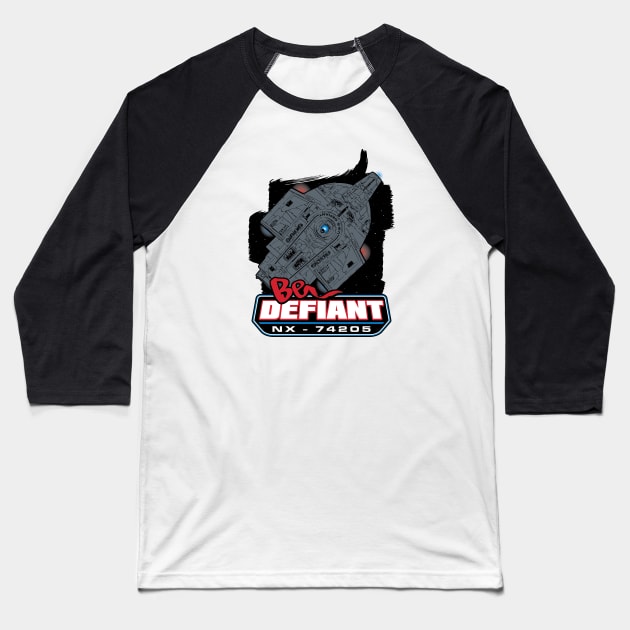 Be Defiant Baseball T-Shirt by mikerozon